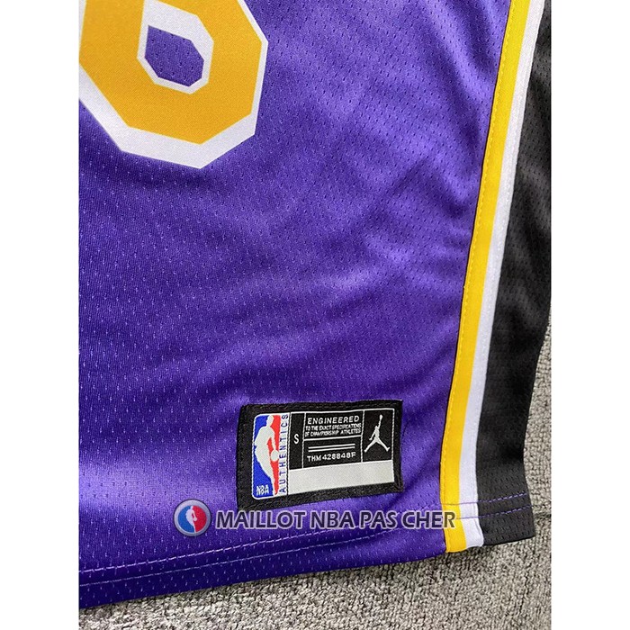 Maillot Enfant Los Angeles Lakers LeBron James NO 6 Statement Volet